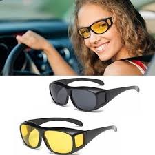 Lunette Vision Nocturne Nuit Verre Jaune Anti Éblouissement